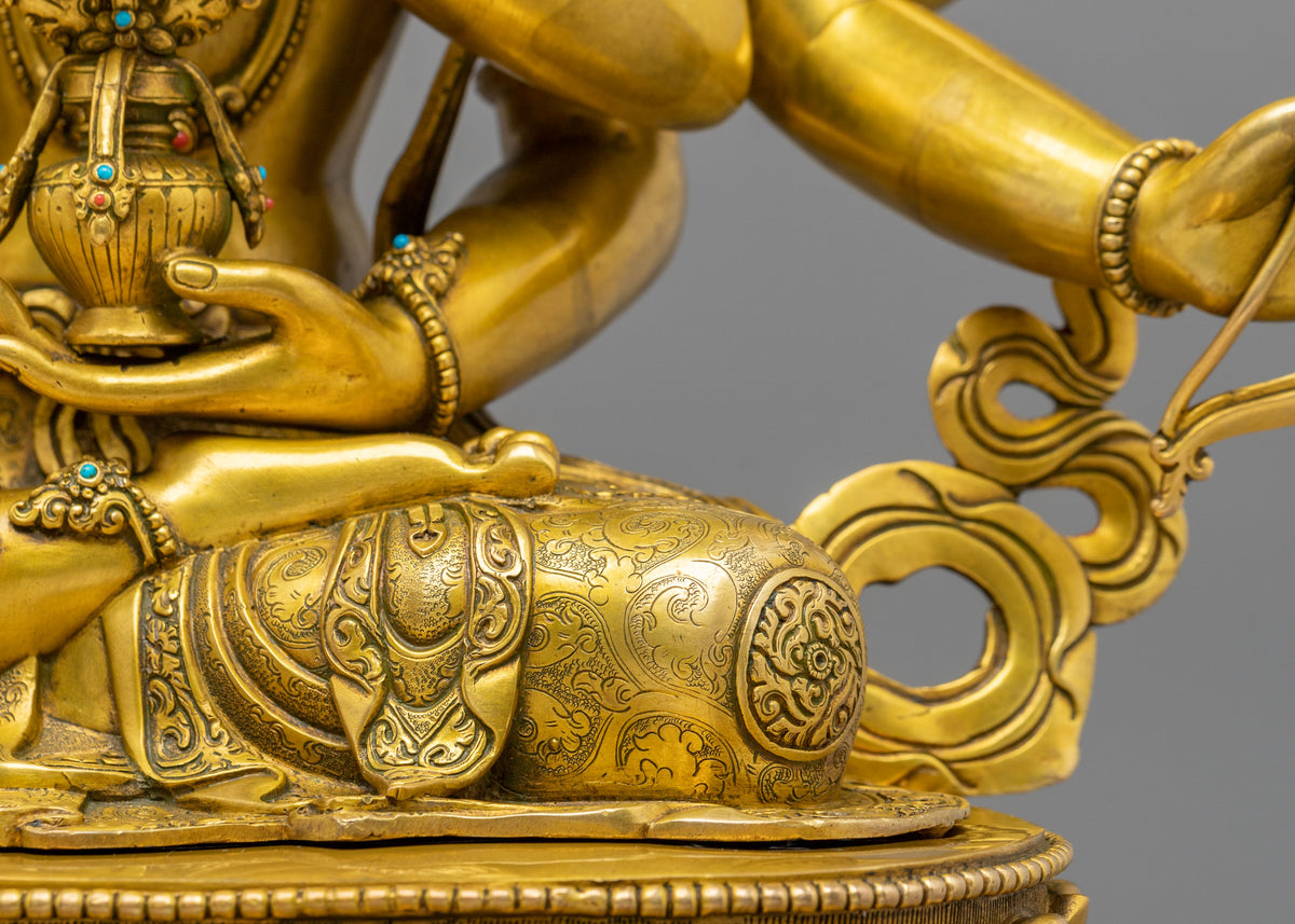 Namgyalma Sculpture | 24K Gold Gilded Tibetan Buddhist Deity Artwork
