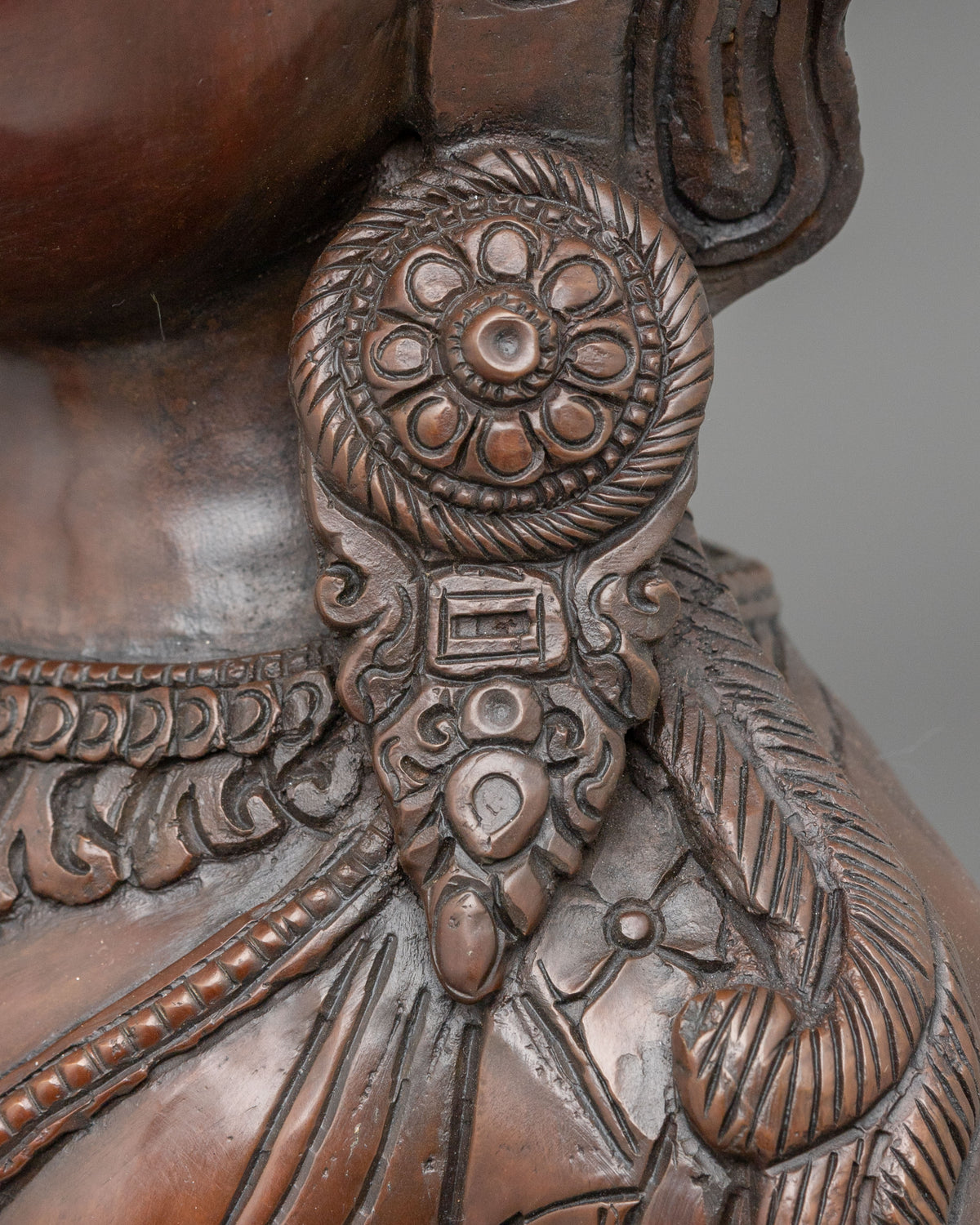 Vajrasattva Buddha Statue | Handcrafted Oxidized Copper Statue