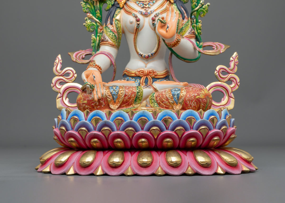 White Tara Statue | Compassionate Protector of Long Life and Healing