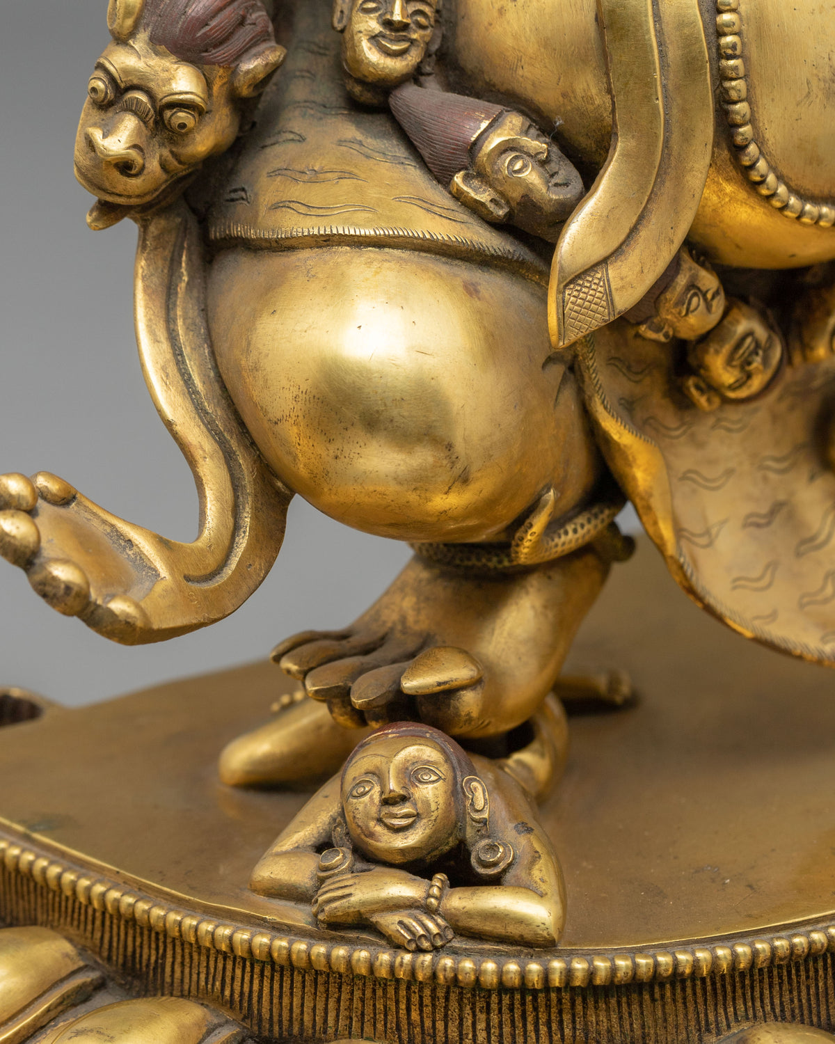 Vajrapani Bodhisattva | 24K Gold Gilded Copper