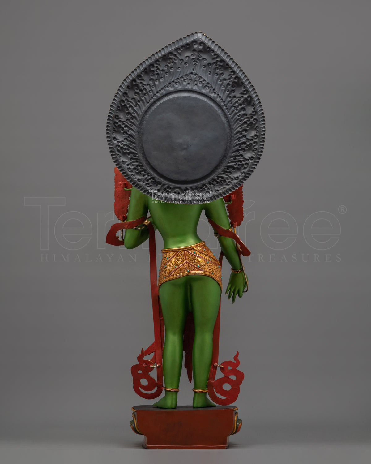 Standing Green Tara Sculpture | 50 Inches Tall Buddhist Statue