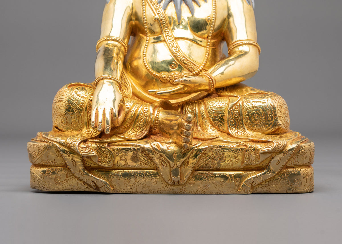 Thangtong Gyalpo 24K Gold Gilded Statue | Buddhist Master Sculpture