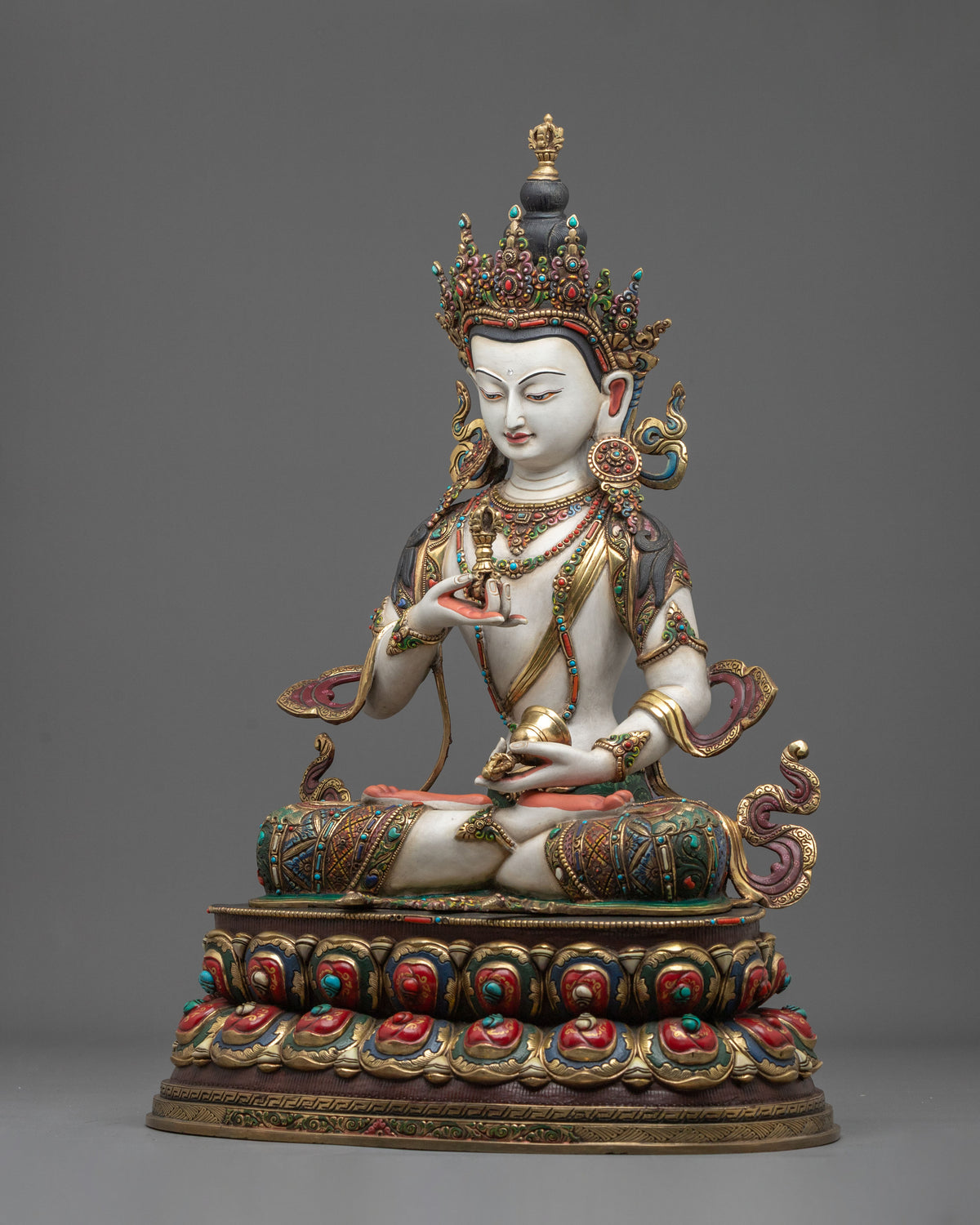 Vajrasattva Copper Statue | Handcrafted Buddhist Figurine