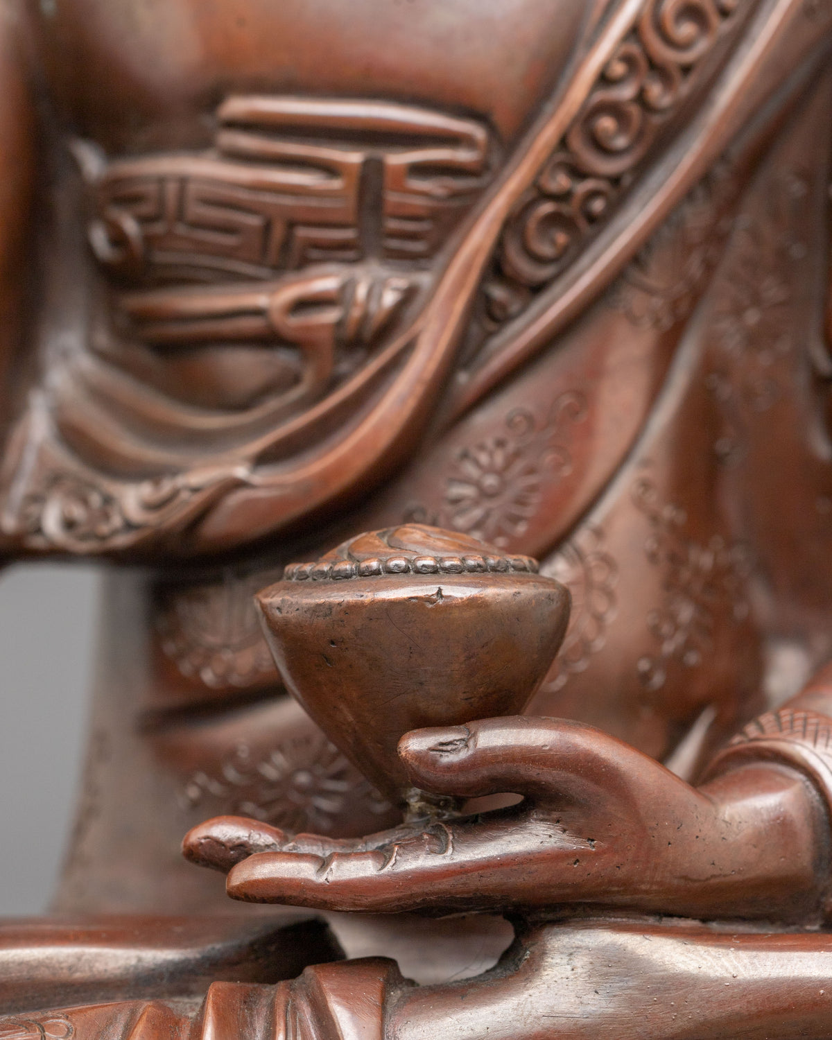 Shakyamuni Buddha Oxidized Sculpture of Enlightenment