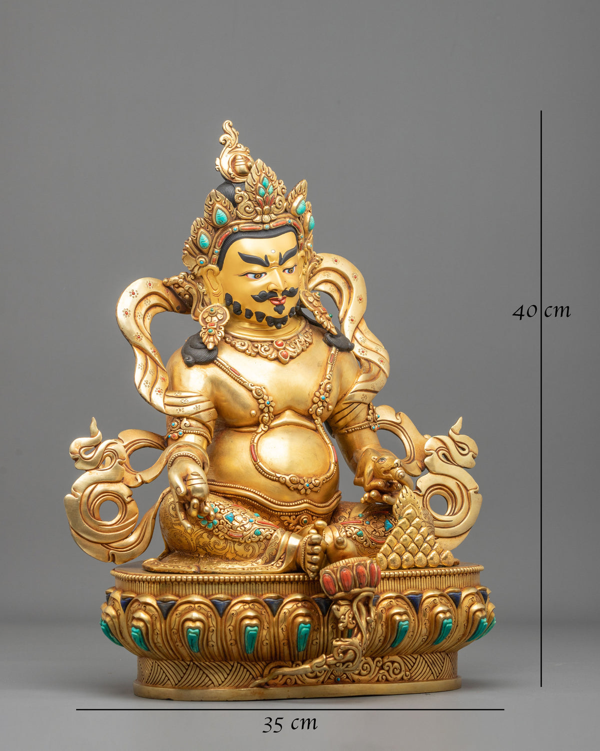 Dzambhala Figurine | Handcrafted Copper Wealth Form