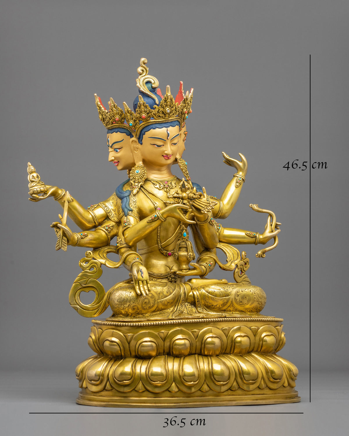 Namgyalma 24K Gold Coated Copper Sculpture | Home Decoration Statue
