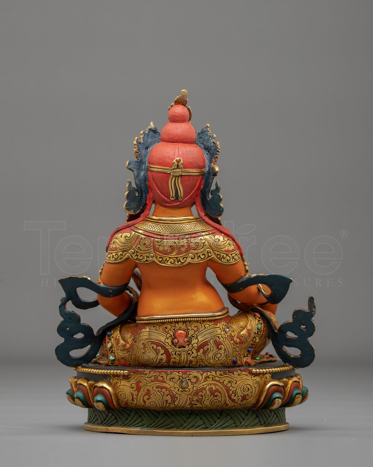 Gemstones Adorned Dzambhala Statue | Home Decoration