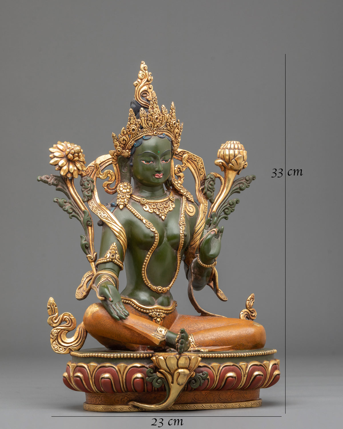 Green Tara Statue | Tibetan Compassionate Guardian