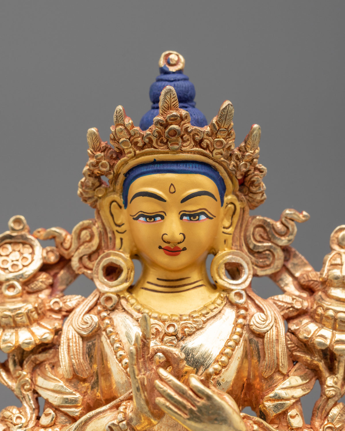 Maitreya Buddha Copper Sculpture | The Future Buddha