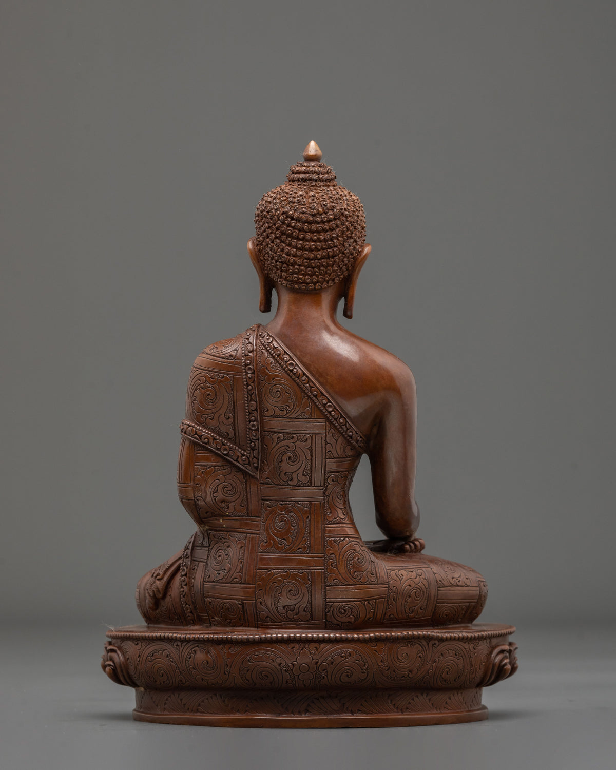 Shakyamuni Buddha Statue | Oxidized Copper Figurine