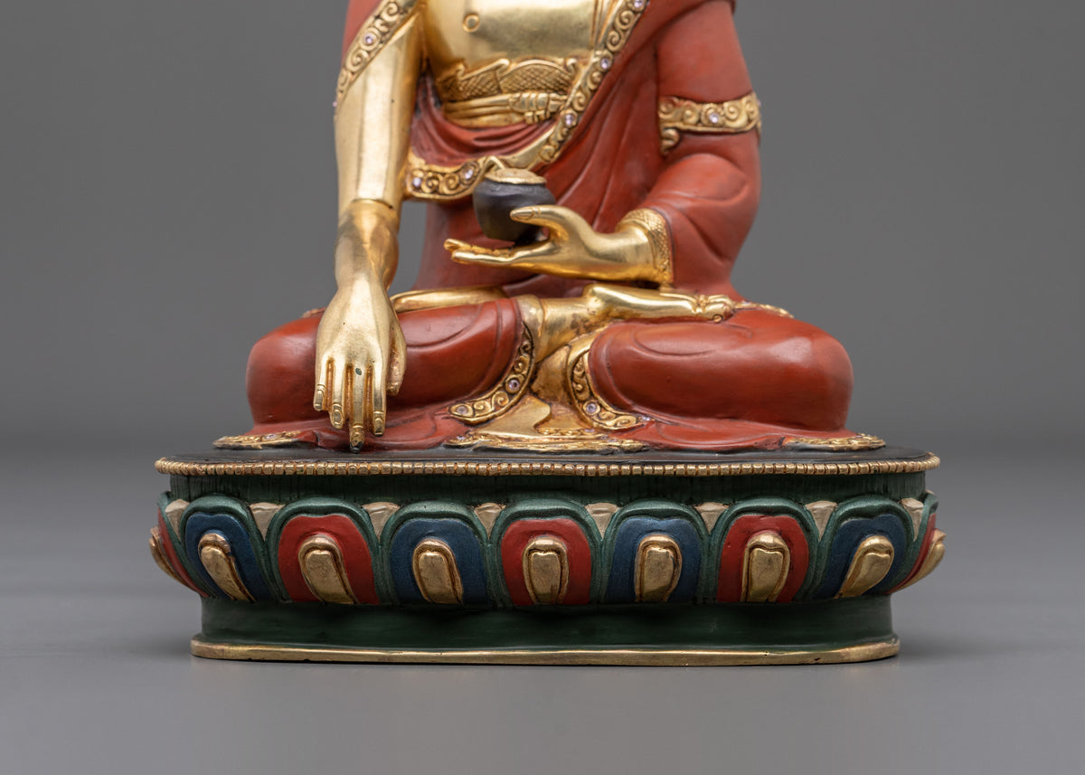Shakyamuni Buddha 24K Gold Coated Figurine