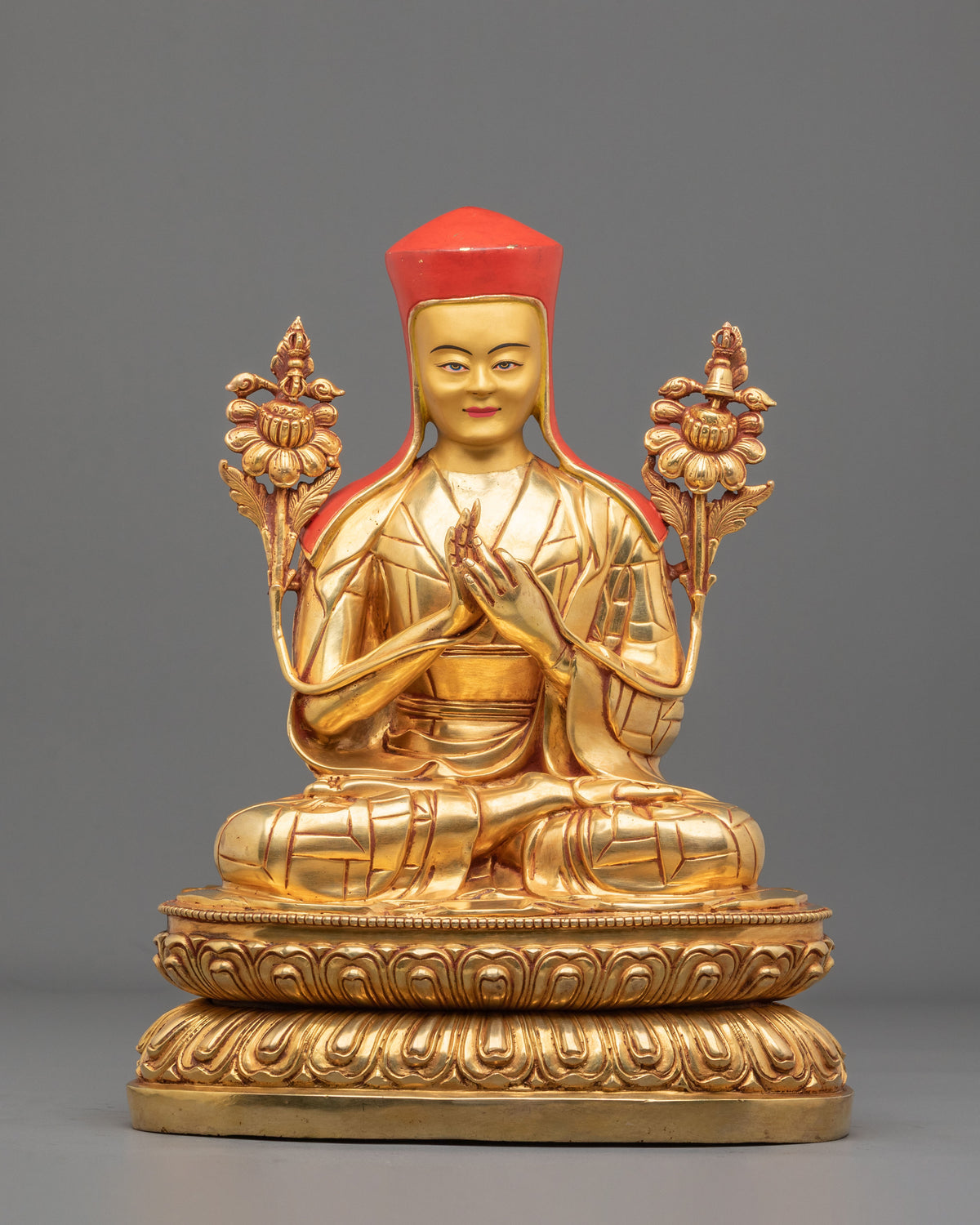 Drogon Chogyal Phagpa Copper Statue | Himalayan Shrine Altar Decor