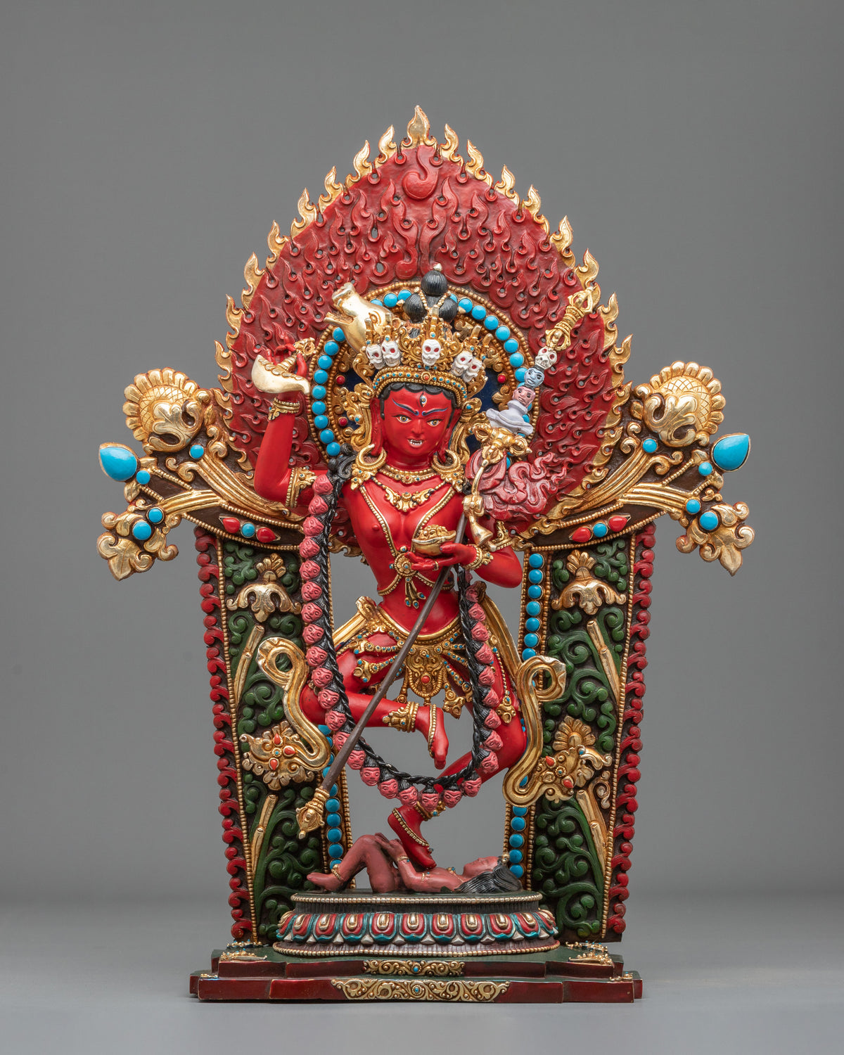 Dorje Phagmo Wrathful Goddess Statue | Handcrafted Himalayan Buddhist Sculpture