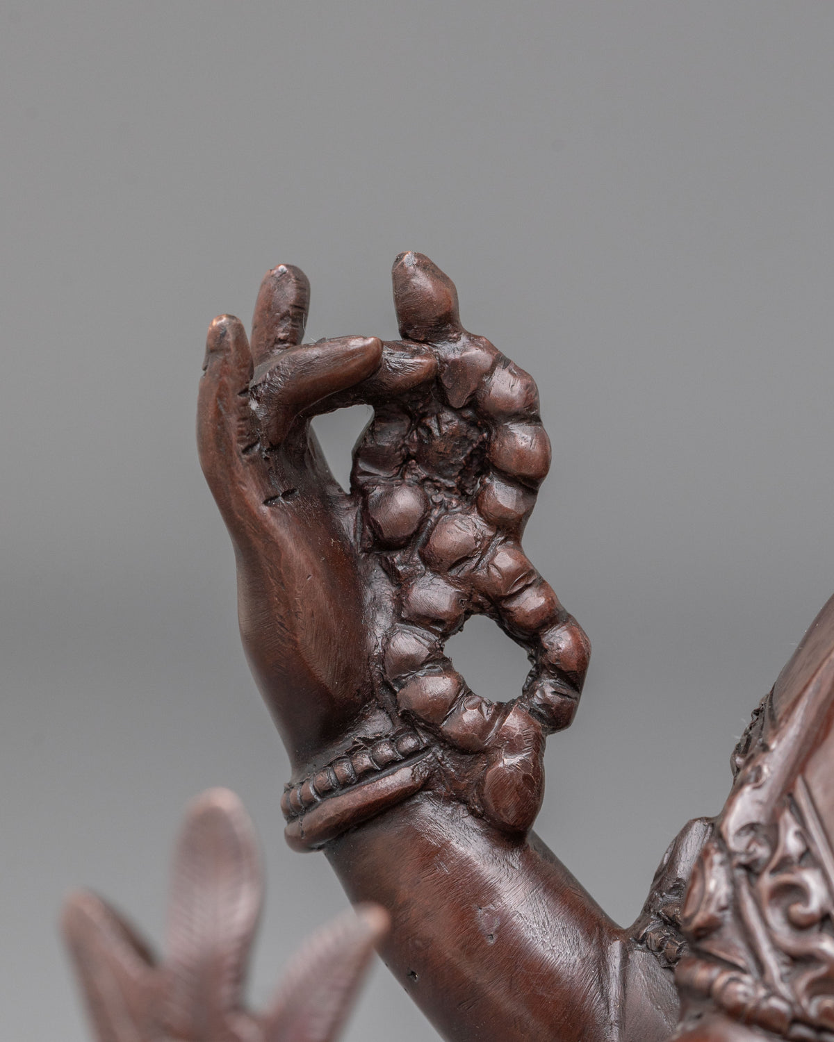 Ganesh Remover of Obstacles Statue | Oxidized Copper Hindu Deity Sculpture