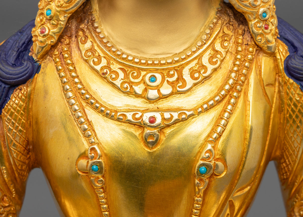 Hand Carved Amitayus Sacred Sculpture