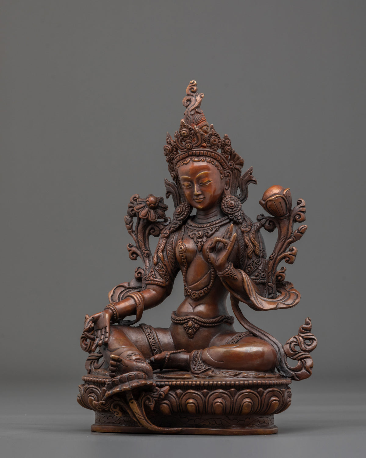 Handmade Green Tara Statue | Mother of Liberation