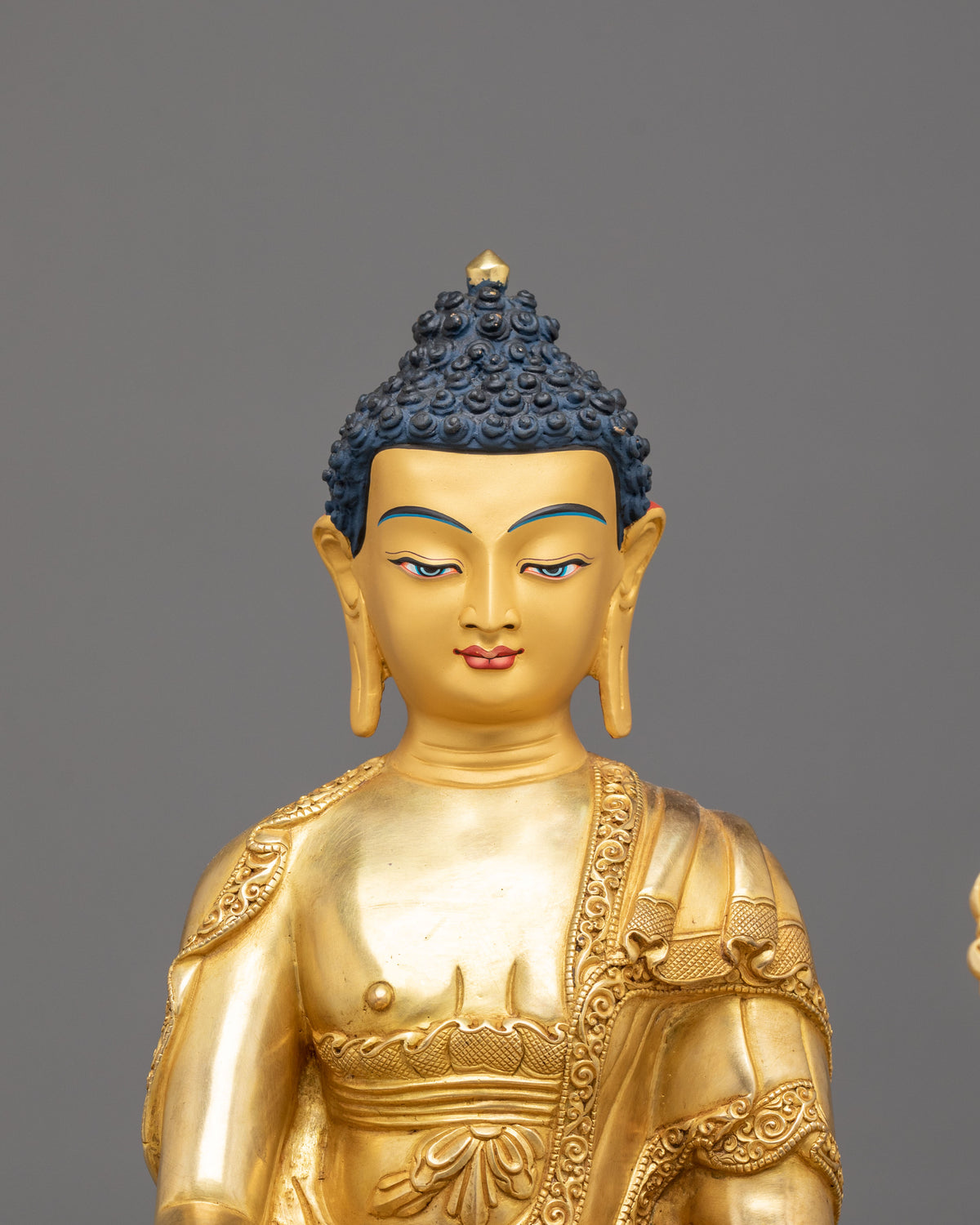 Majestic Shakyamuni Buddha with Disciples Altar Statue