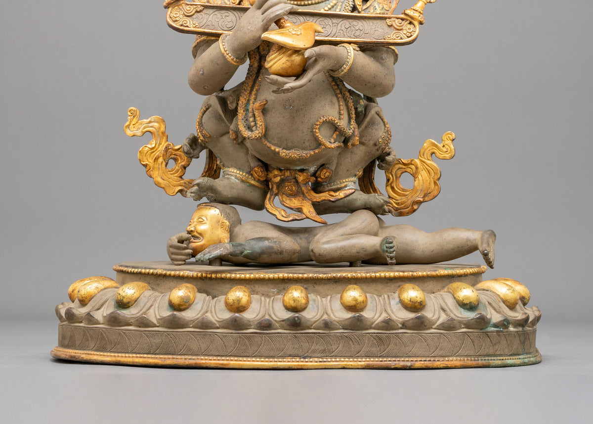 Shakya Mahakala Statue | Wrathful Guardian of Wisdom