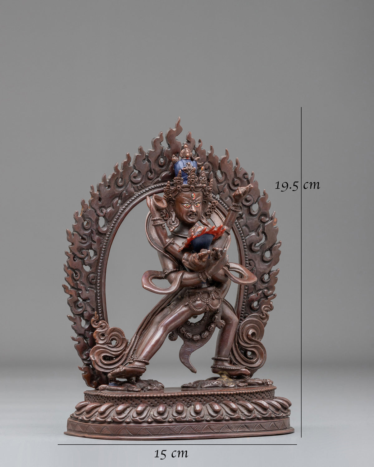 Chakrasamvara Statue | Oxidized Copper Sacred Figurine