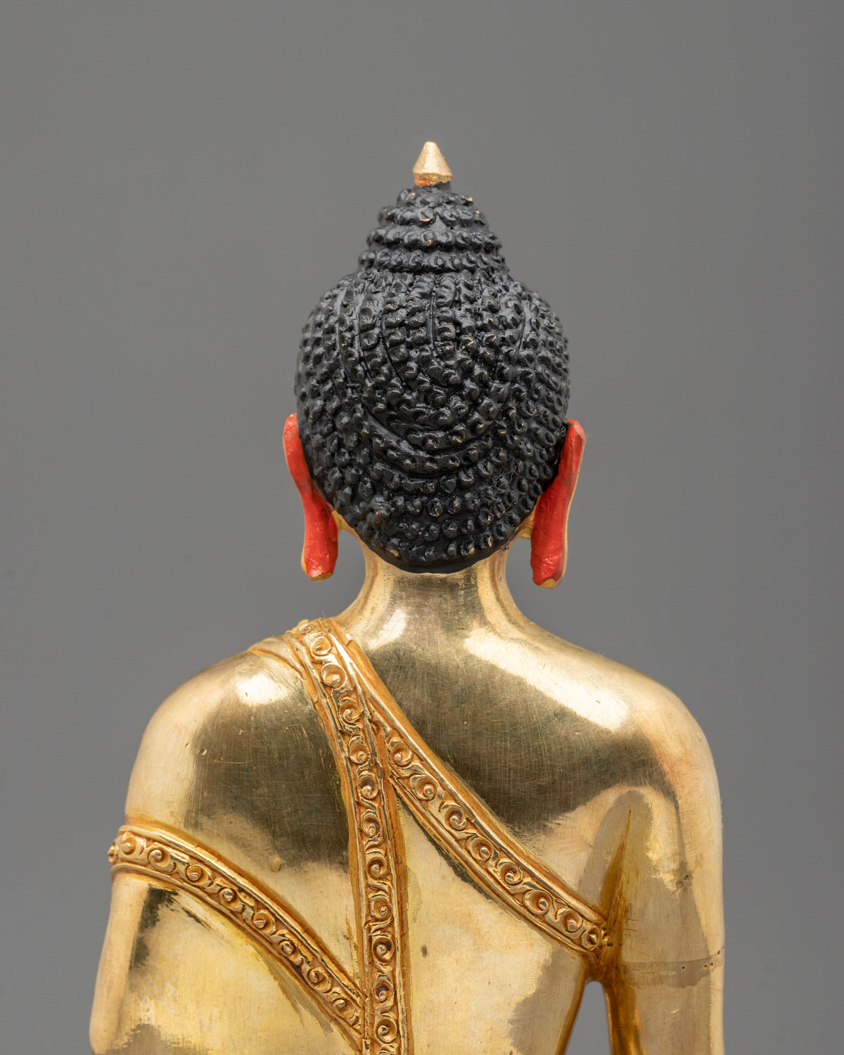 Shakyamuni Buddha Golden Sage Sculpture | Traditional Buddhist Artwork