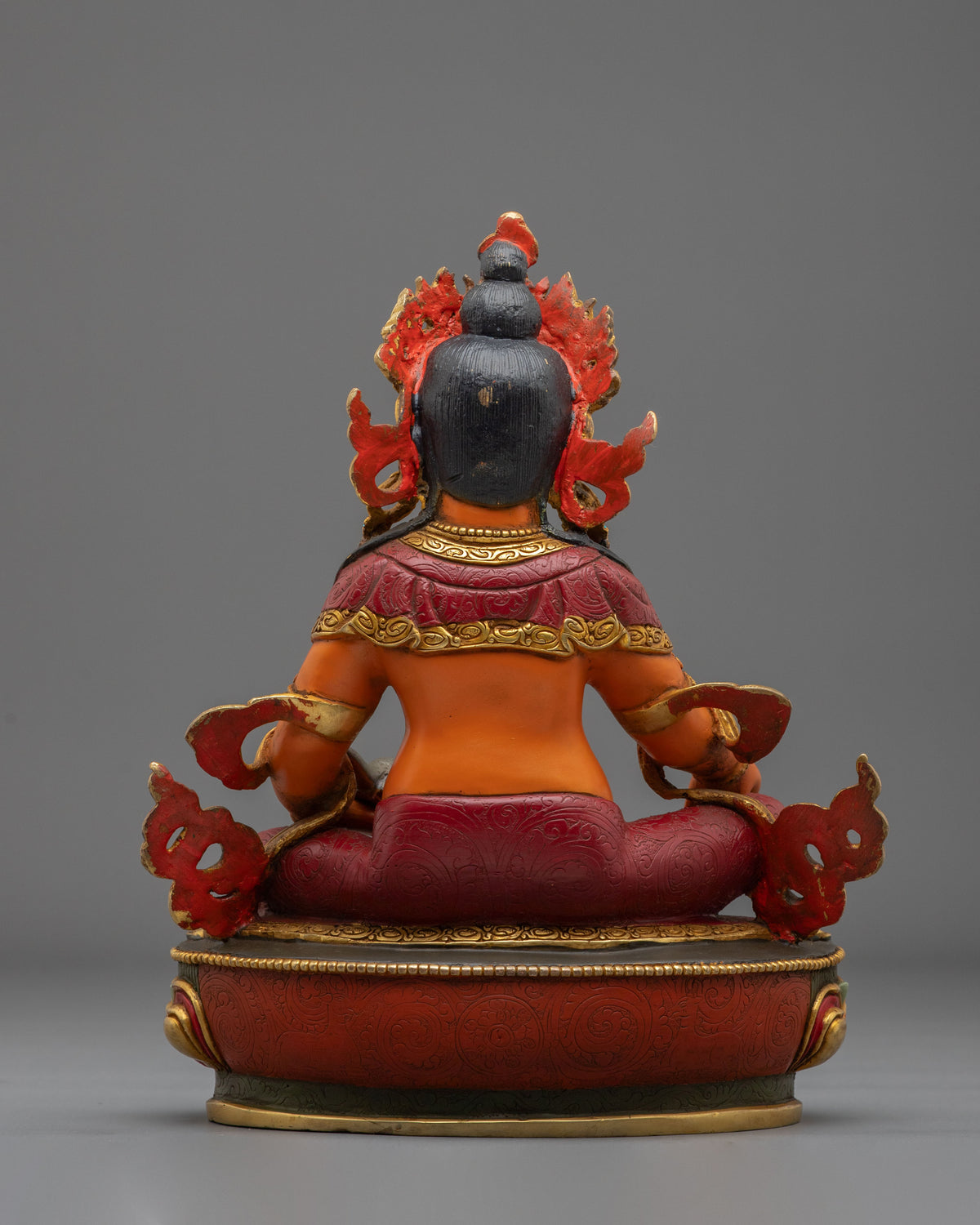 Hand Crafted Dzambhala Copper Sculpture