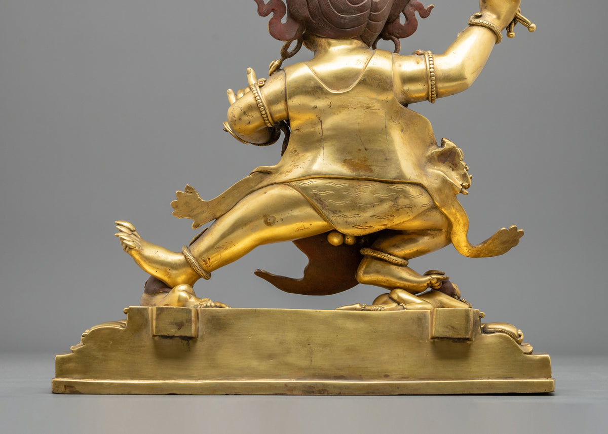 Vajrapani Bodhisattva | 24K Gold Gilded Copper