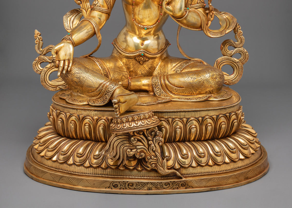 Green Tara Copper Statue | The Divine Essence of Enlightened Compassion