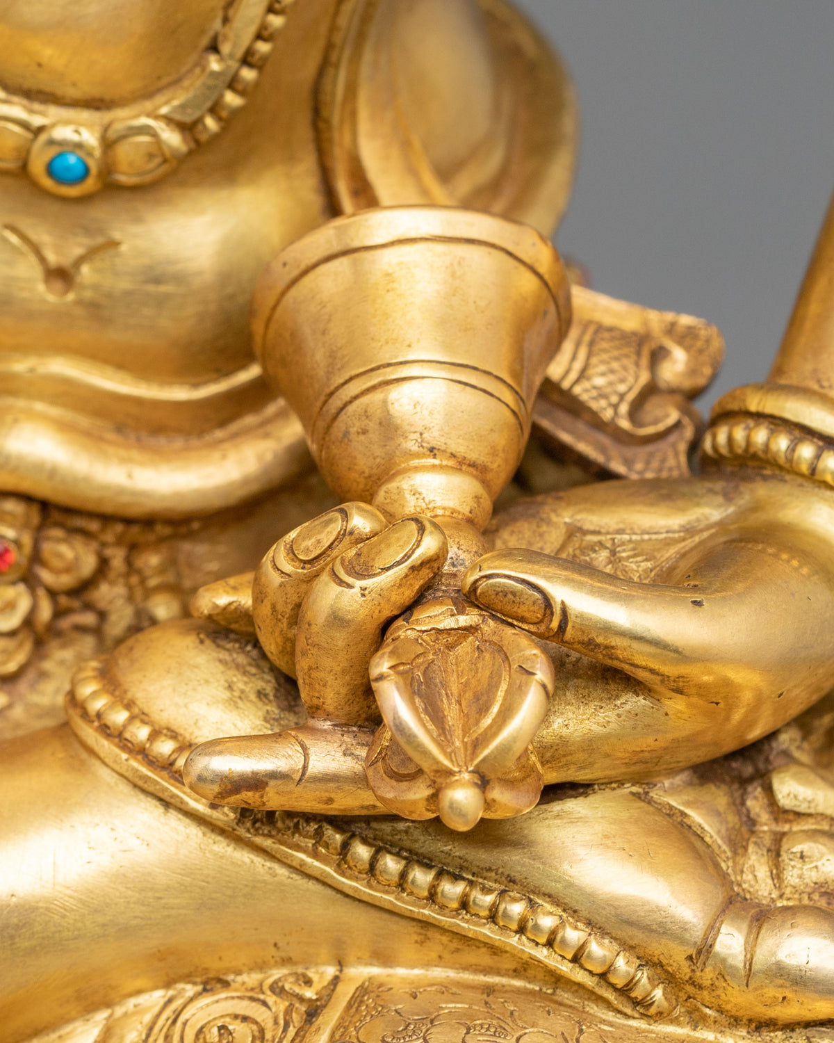 Vajrasattva Statue | 24K Gold Gilded Purification Form