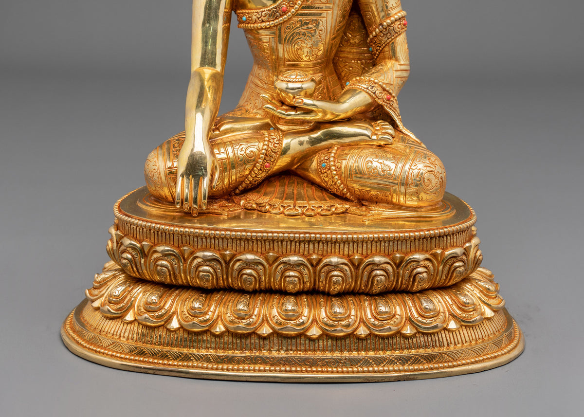 Handmade Shakyamuni Buddha Copper Statue