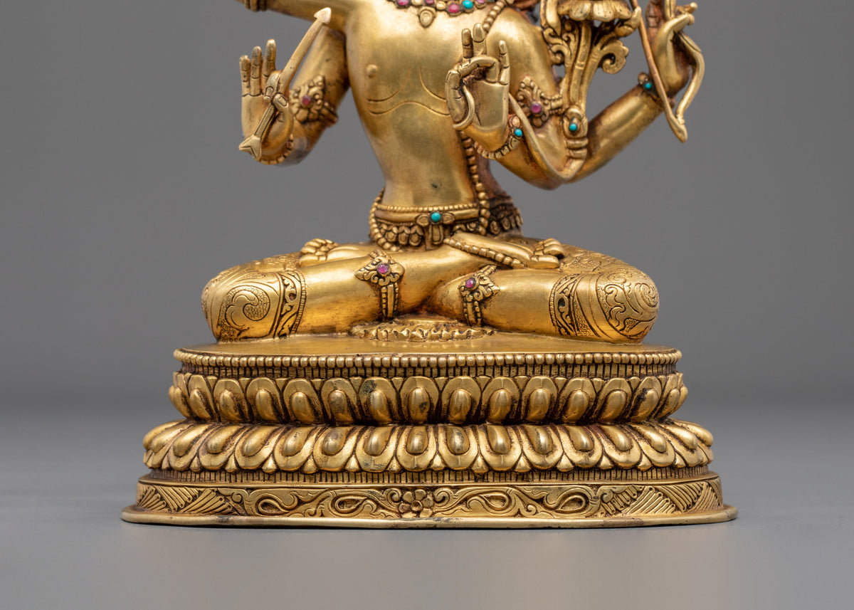 Maha Manjushri Traditional Sculpture | Traditional Buddhist Art