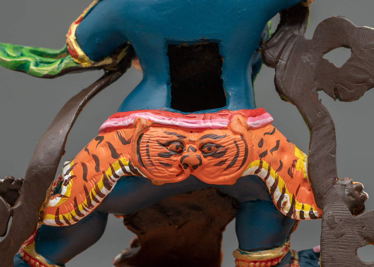 Vajrapani Wrathful Buddhist Statue | Tibetan Meditation Altar Decor