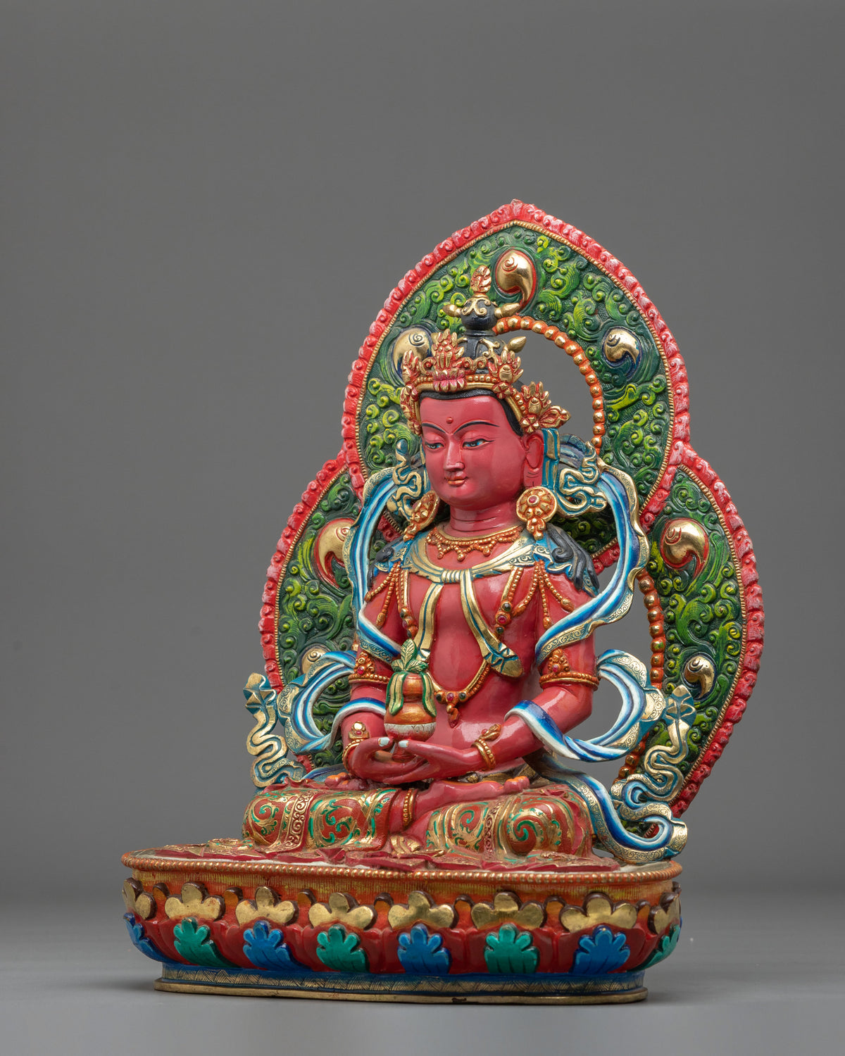 Amitayus Meditation Altar Statue | Buddha of Infinite Life and Longevity