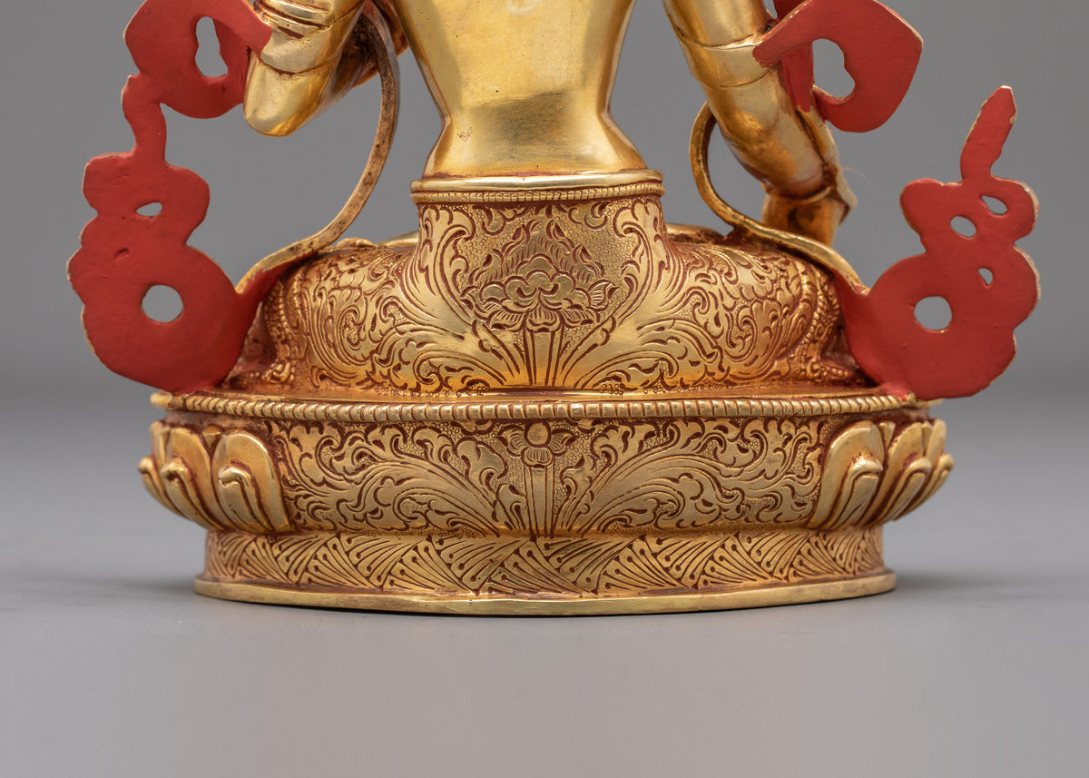Goddess White Tara Hand Carved Statue | Goddess White Tara Hand Carved Statue