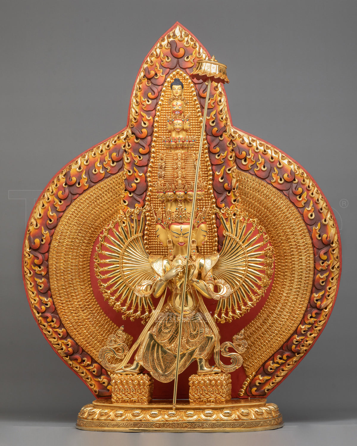 1000 Armed Dukar Buddhist Sculpture | Symbol of Protection and Victory