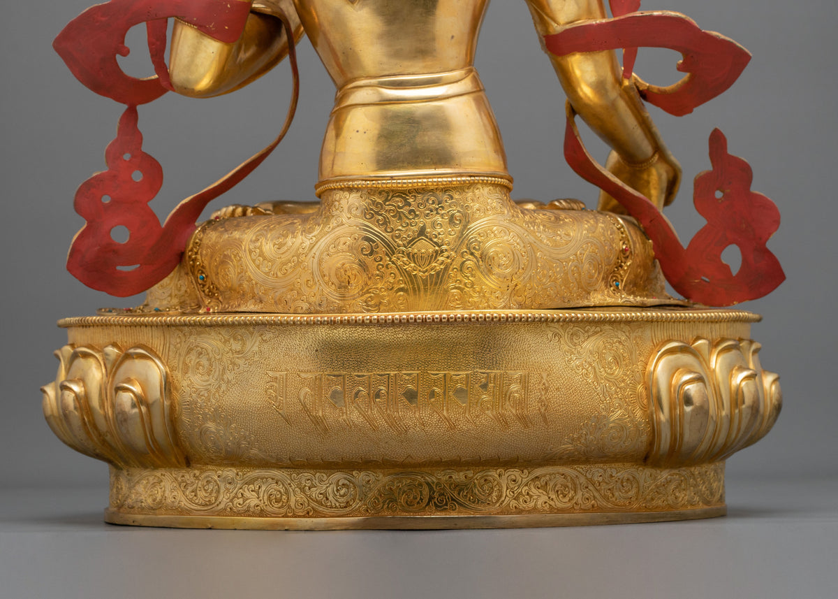 Long Life Goddess White Tara Sculpture | Goddess of of Compassion and Longevity
