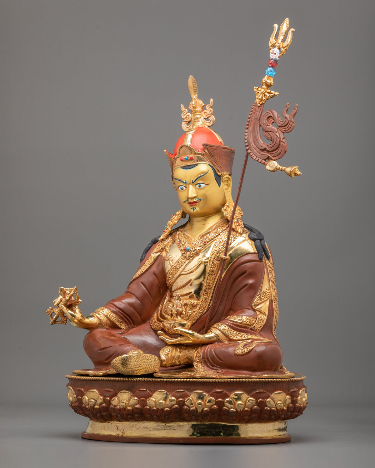 Guru Rinpoche Copper Statue | Master of Vajrayana Lineage