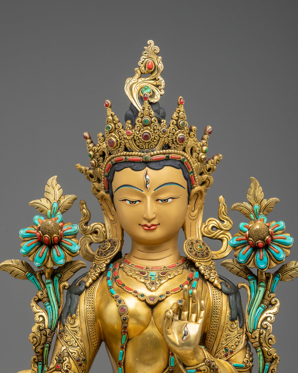 White Tara Compassionate Figurine | Compassionate Deity of Long Life