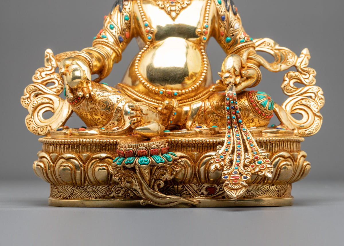 Dzambhala Sacred Handmade Statue: Wealth Deity of Prosperity and Generosity