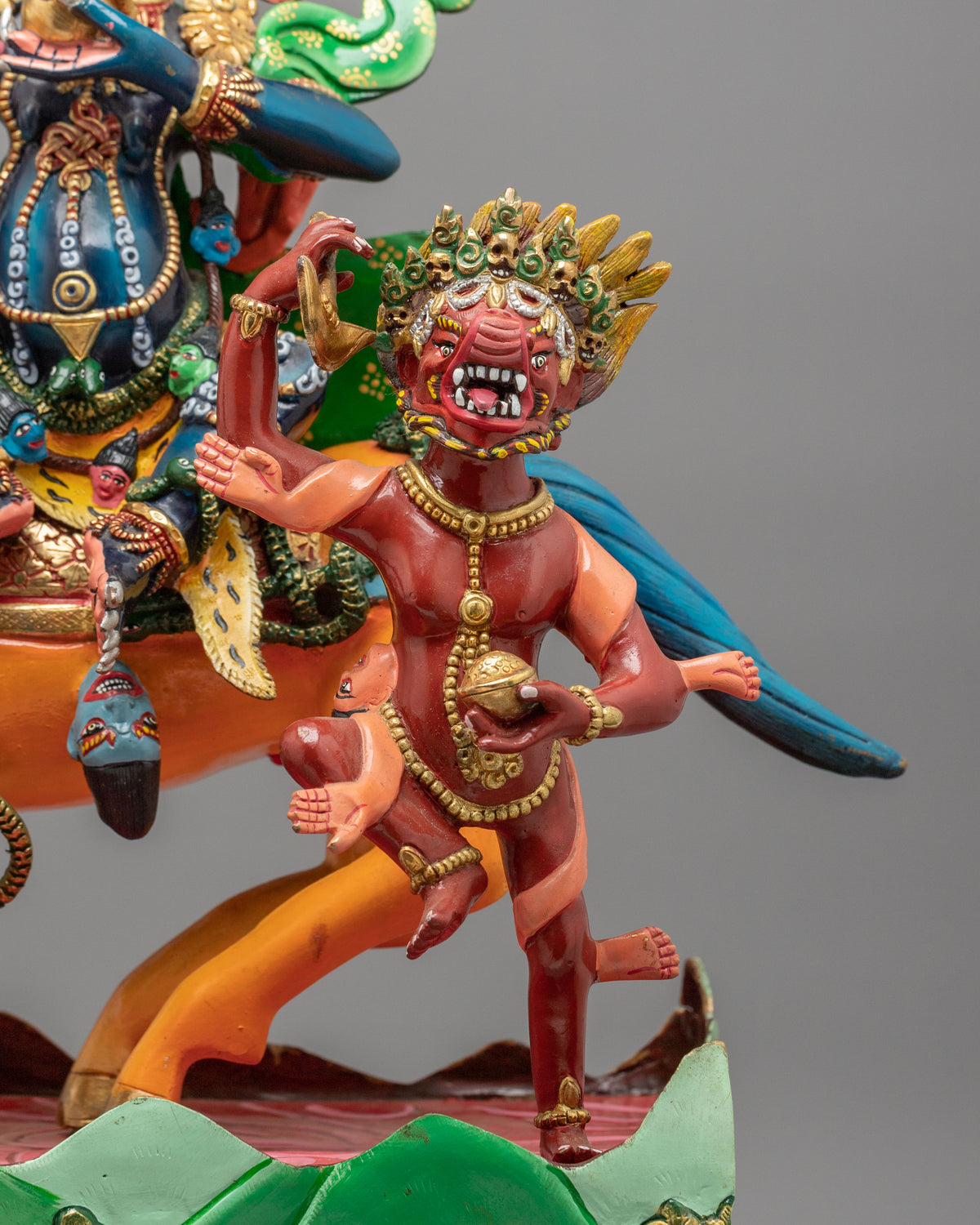 Palden Lhamo Sculpture of Protection | Wrathful Deity Statue