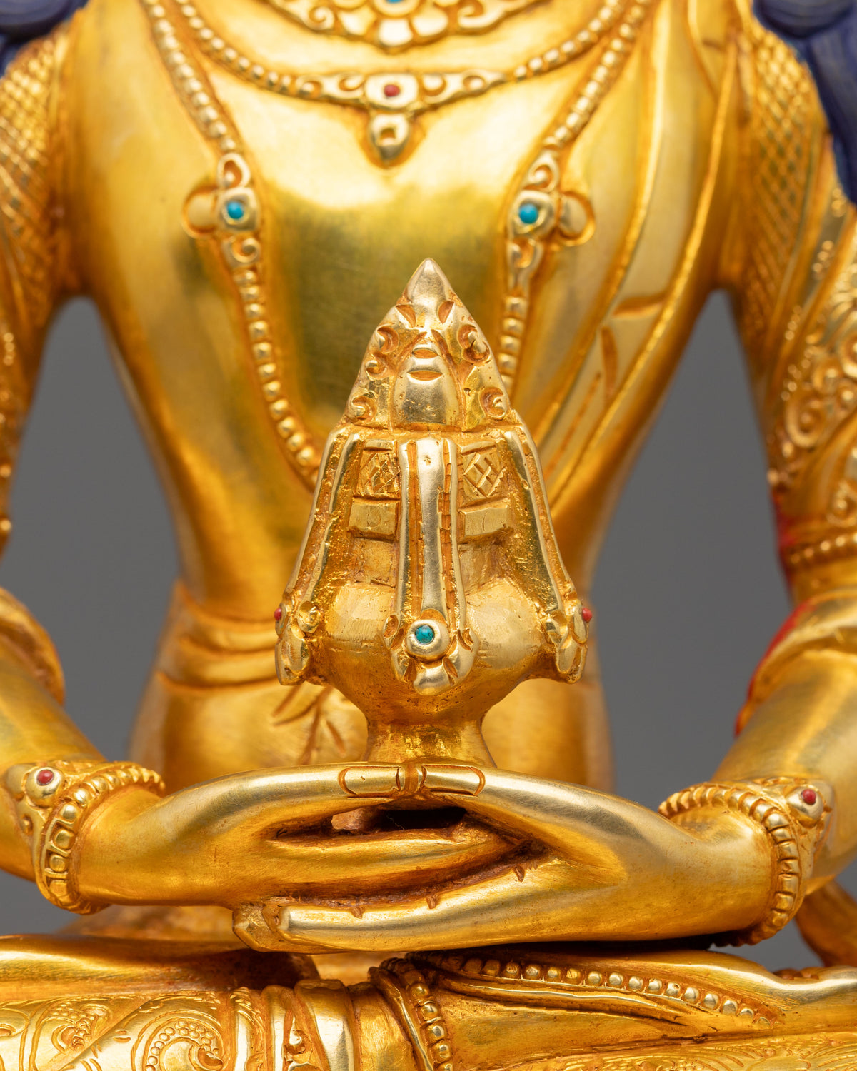 Hand Carved Amitayus Sacred Sculpture