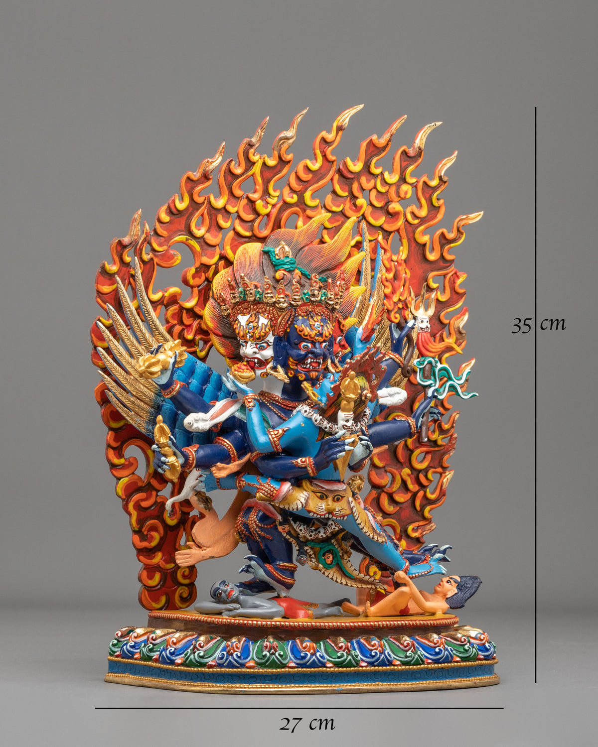 Vajrakilaya Copper Figurine | Deity of Purification and Protection