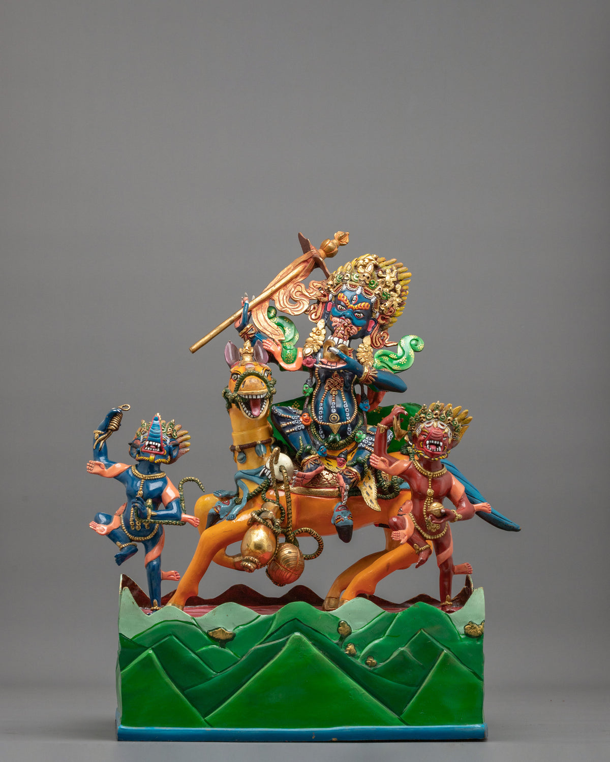 Palden Lhamo Sculpture of Protection | Wrathful Deity Statue