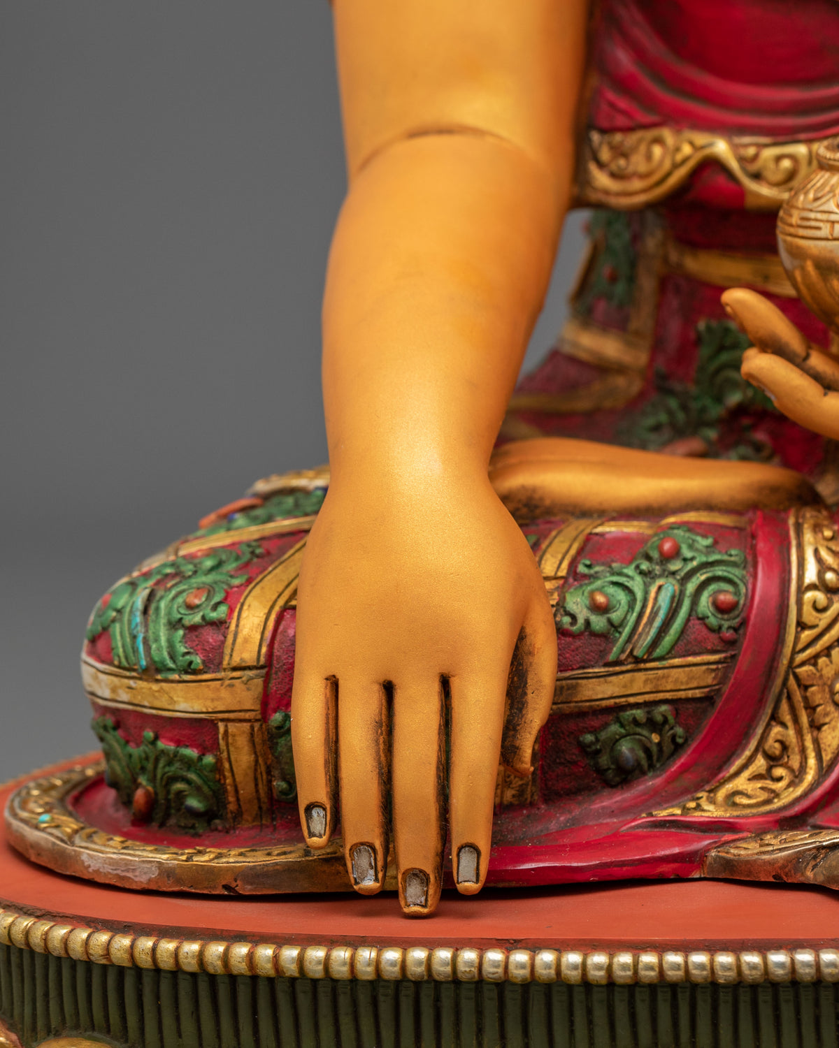 Serene Siddhartha Gautama Copper Sculpture