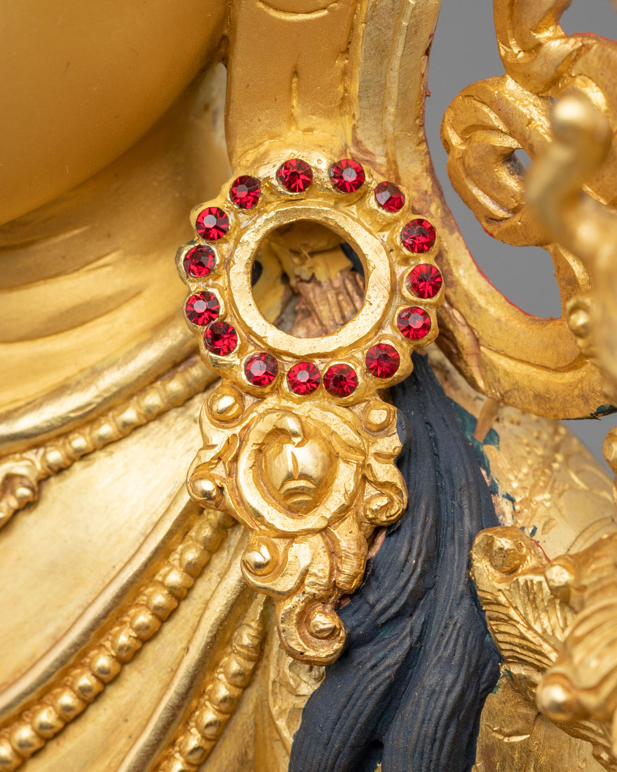 Buddhist Prayer Maitreya Buddha Statue | 24K Gold Gilded Future Buddha Sculpture