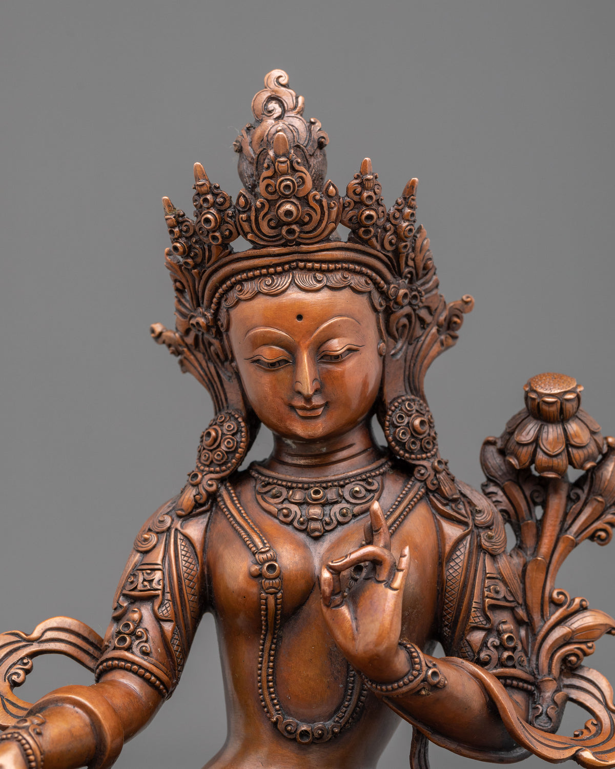 Green Tara Traditional Sculpture | Himalayan Sacred Artwork