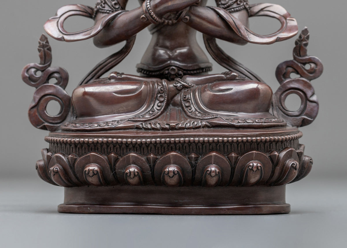 Vajradhara Oxidized Copper Statue | The Primordial Buddha