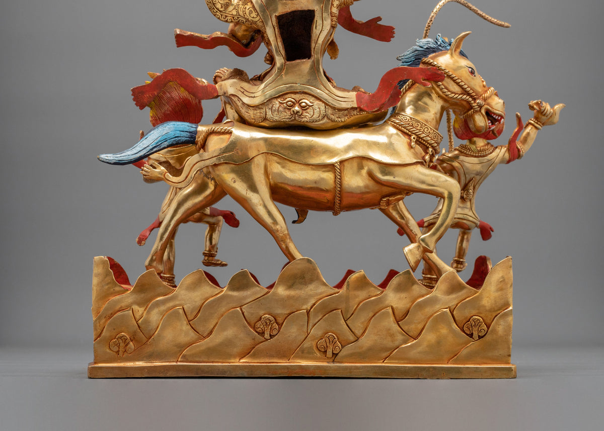 Palden Lhamo Spiritual Figurine | Tibetan Protector Deity Artwork