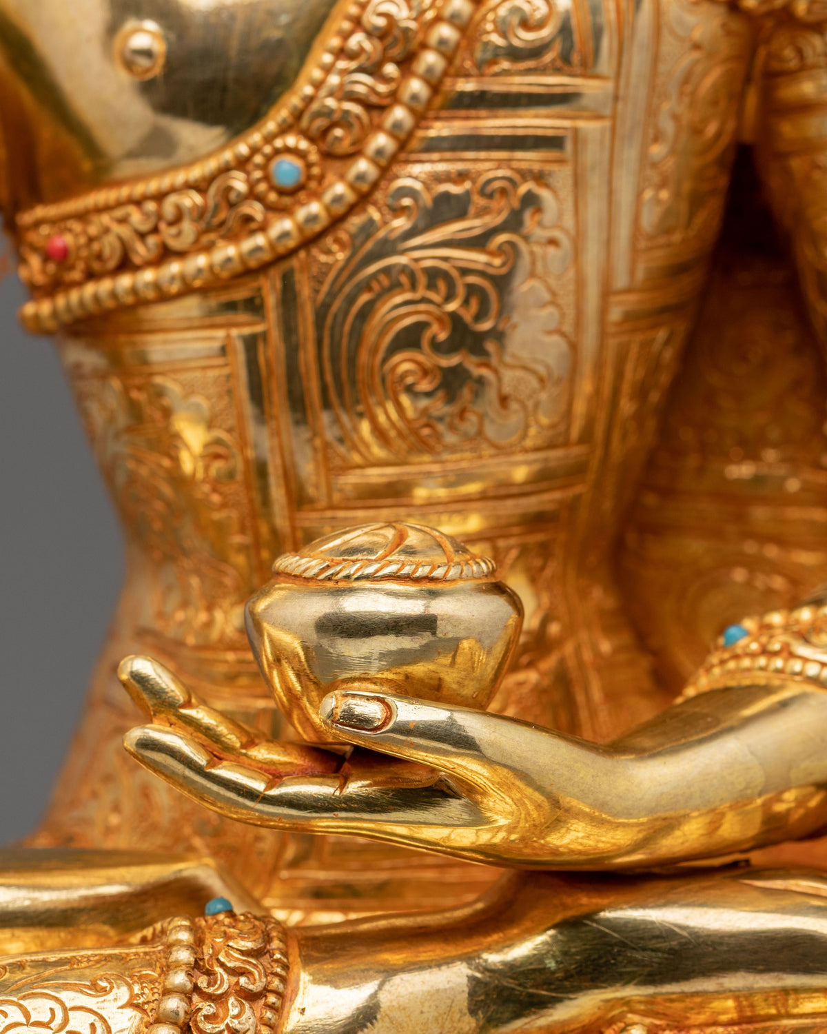 Ratnasambhava 24K Gold Coated Figurine | Home Decor