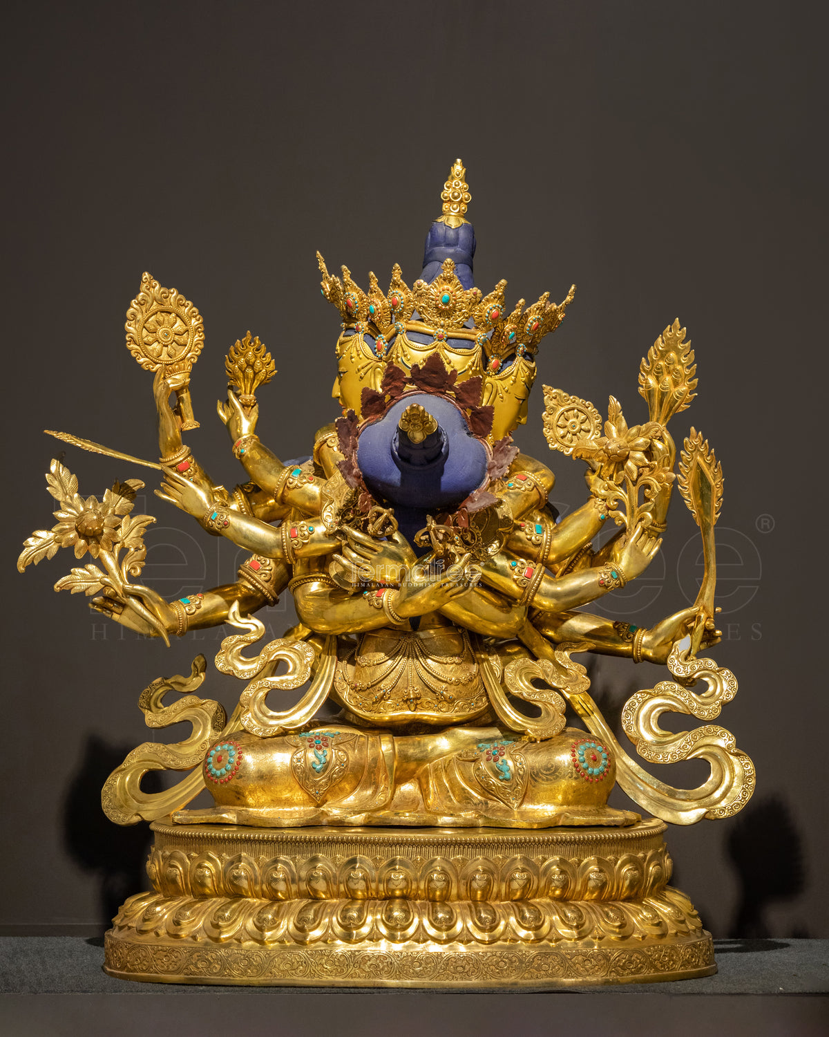 Handmade Guhyasamaja Sculpture | Akshobhyavajra Secret Assembly Deity