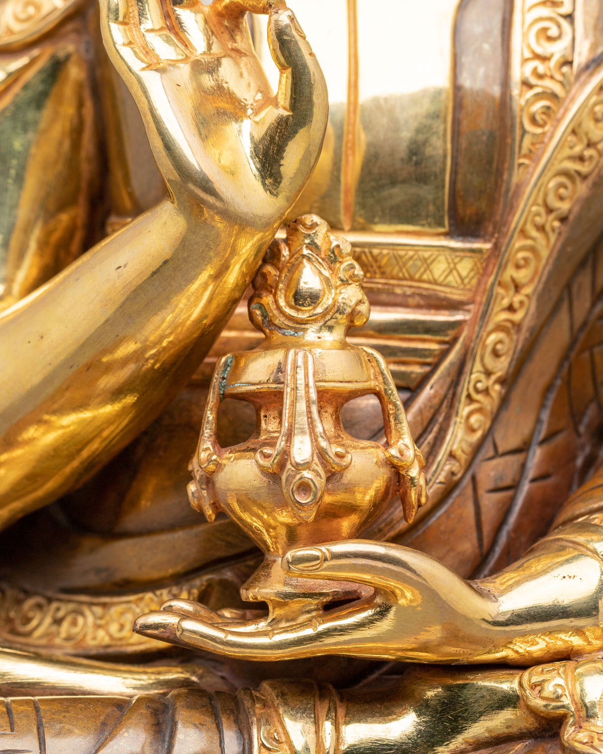 Buddhist Master Statue Tsangpa Gyare | Himalayan Shrine Altar Decor